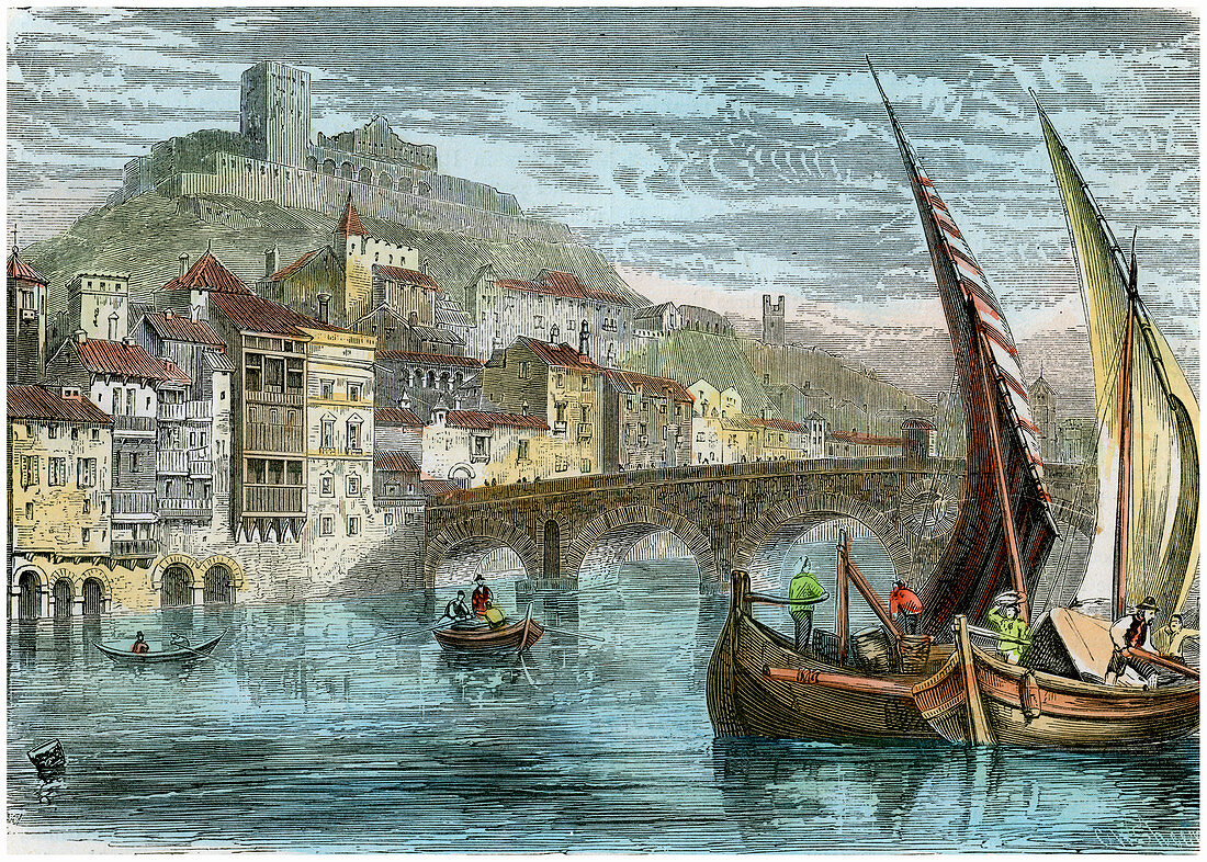View of the city of Verona, Italy, c1880