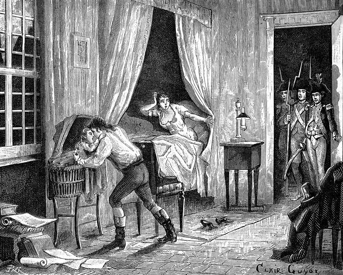 The arrest of Camille Desmoulins, 31st march 1794