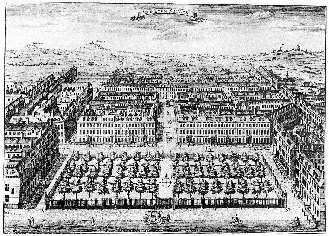 Red Lion Square, London, 18th century