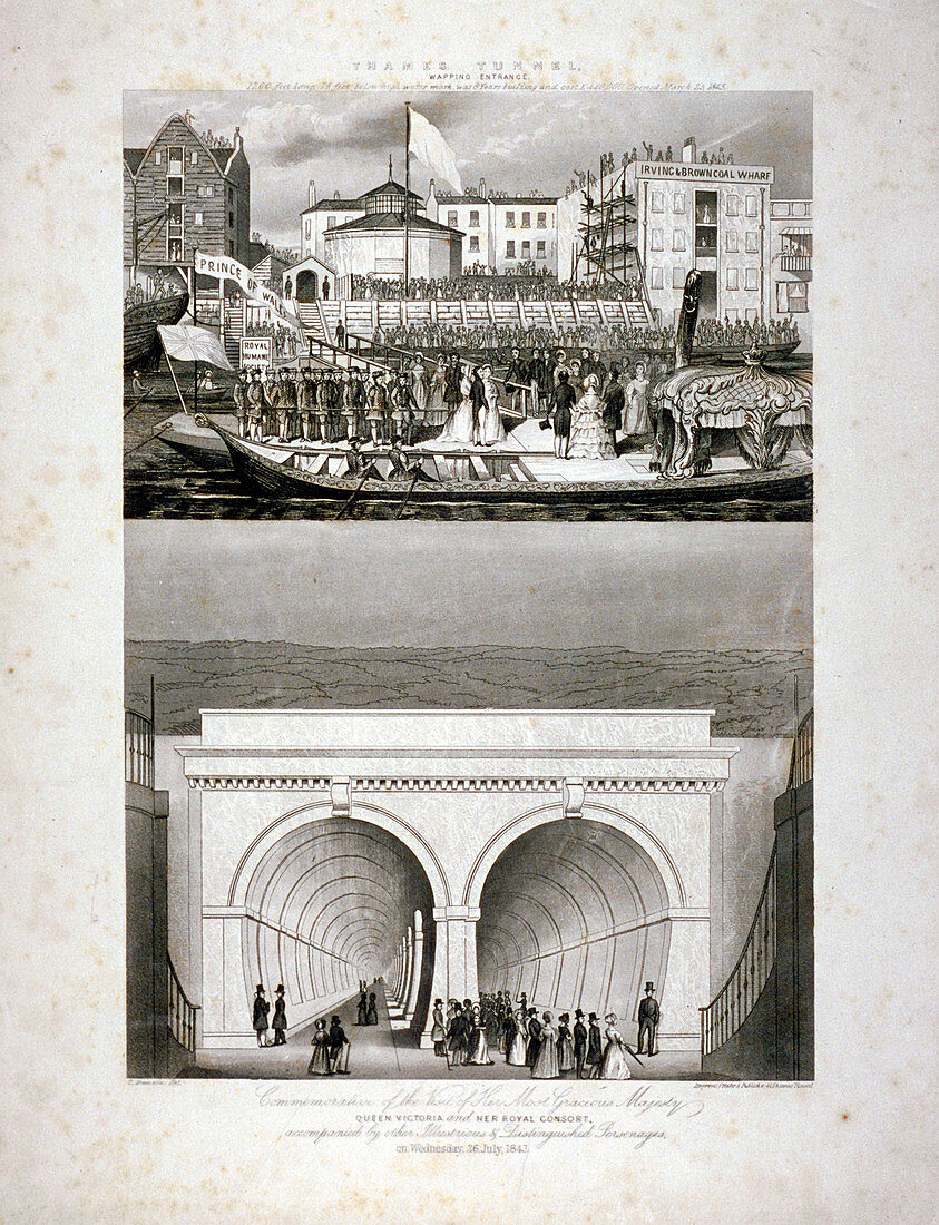 Thames Tunnel, London, 1843