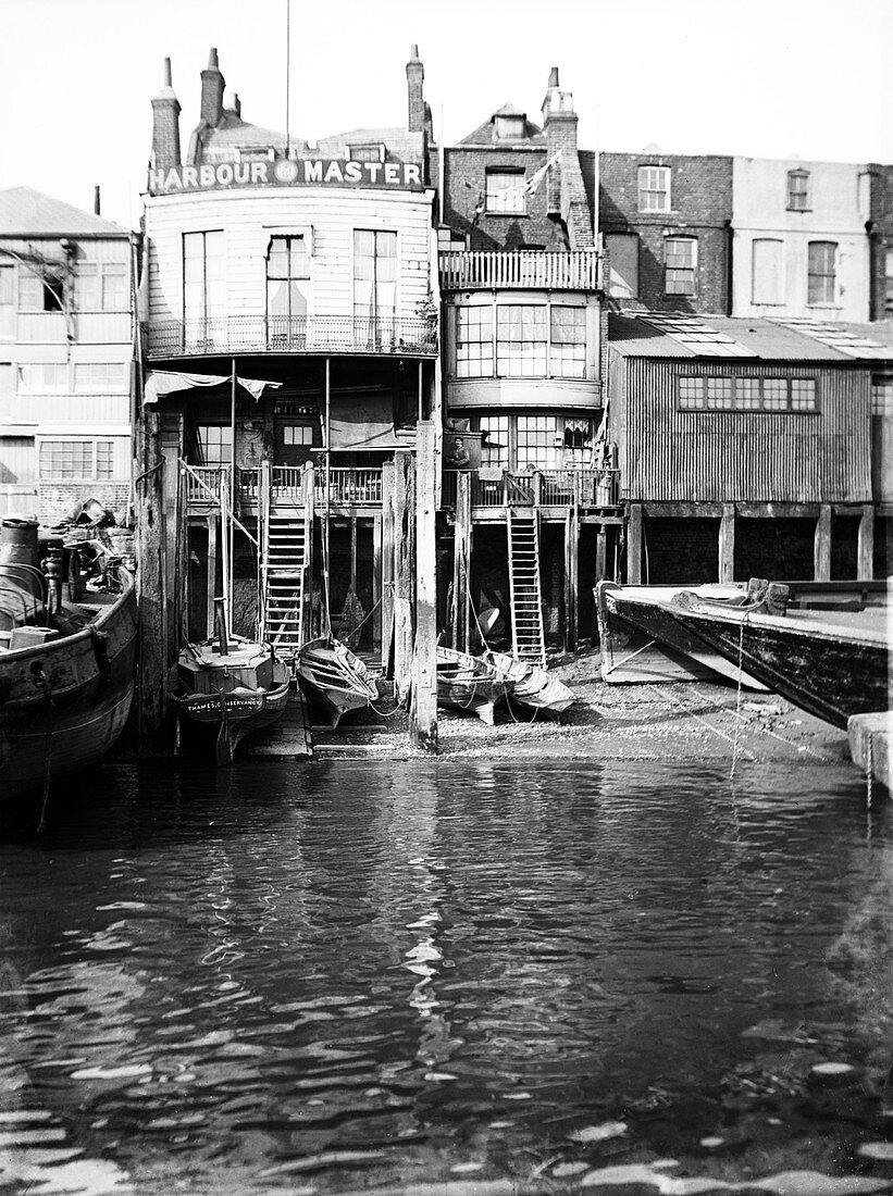 The Harbour Master's office, Limehouse, London, c1905