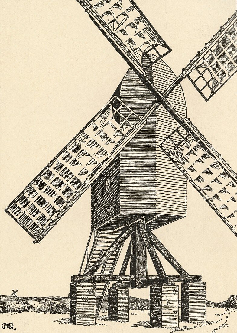 A Mediaeval Windmill, 1931
