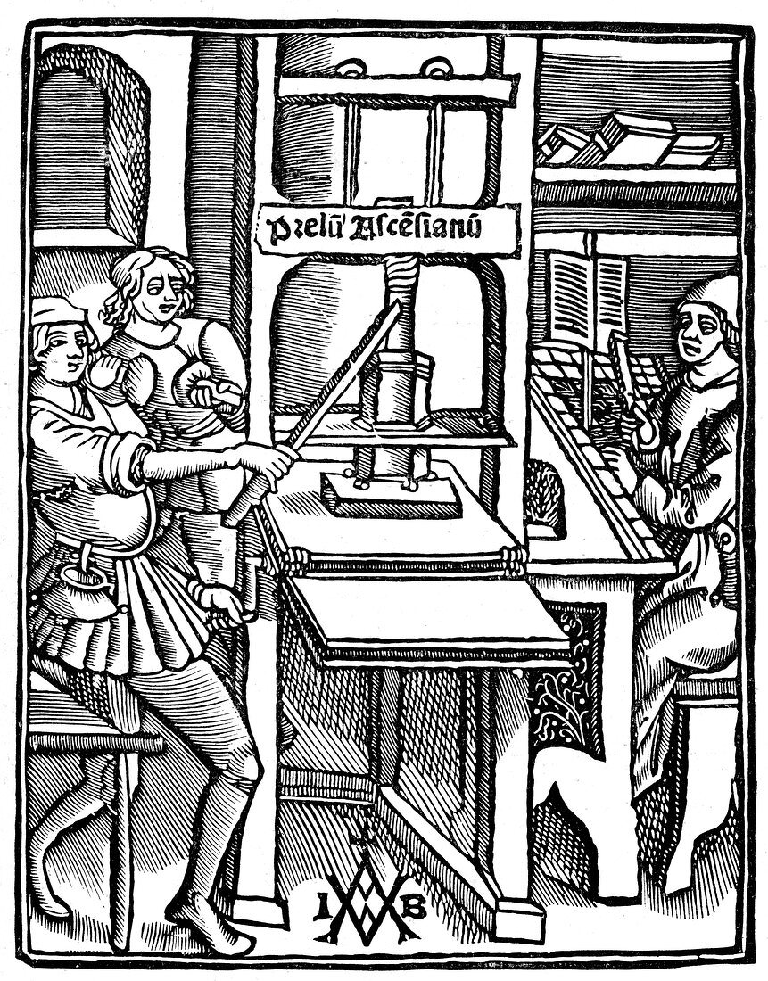 Printing press, 1511,