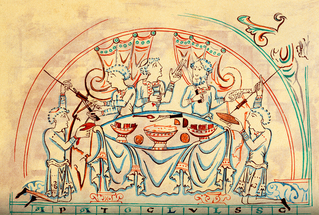 A banquet, 11th century