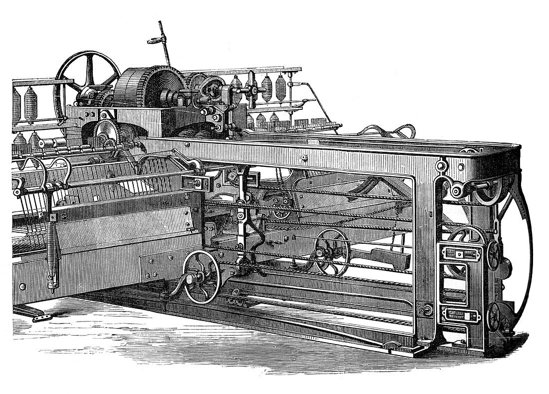 The spinning mule, c1880