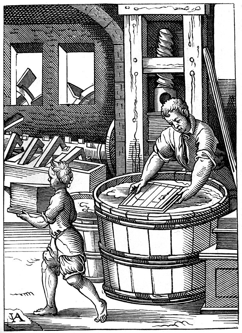 Paper maker, 16th century