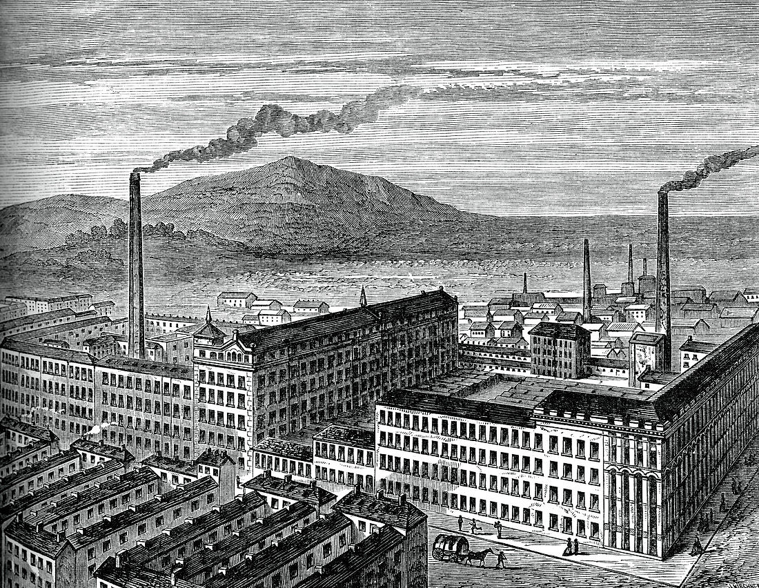 York Street Mill, Belfast, c1880