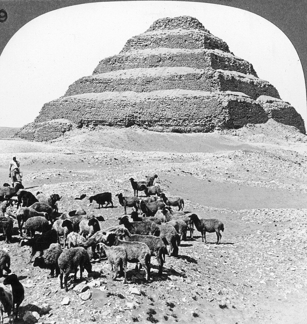 The Pyramid of Sakkarah, Egypt, 1905