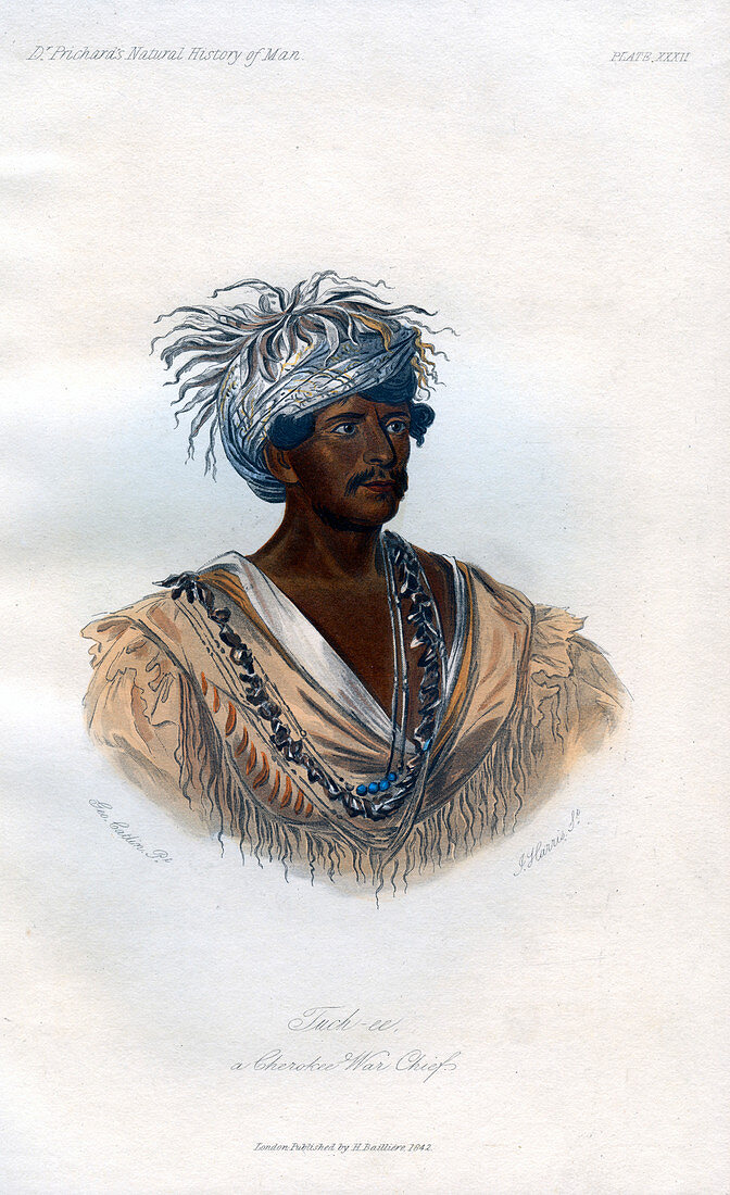 Tuch-ee, A Cherokee War Chief', 1848