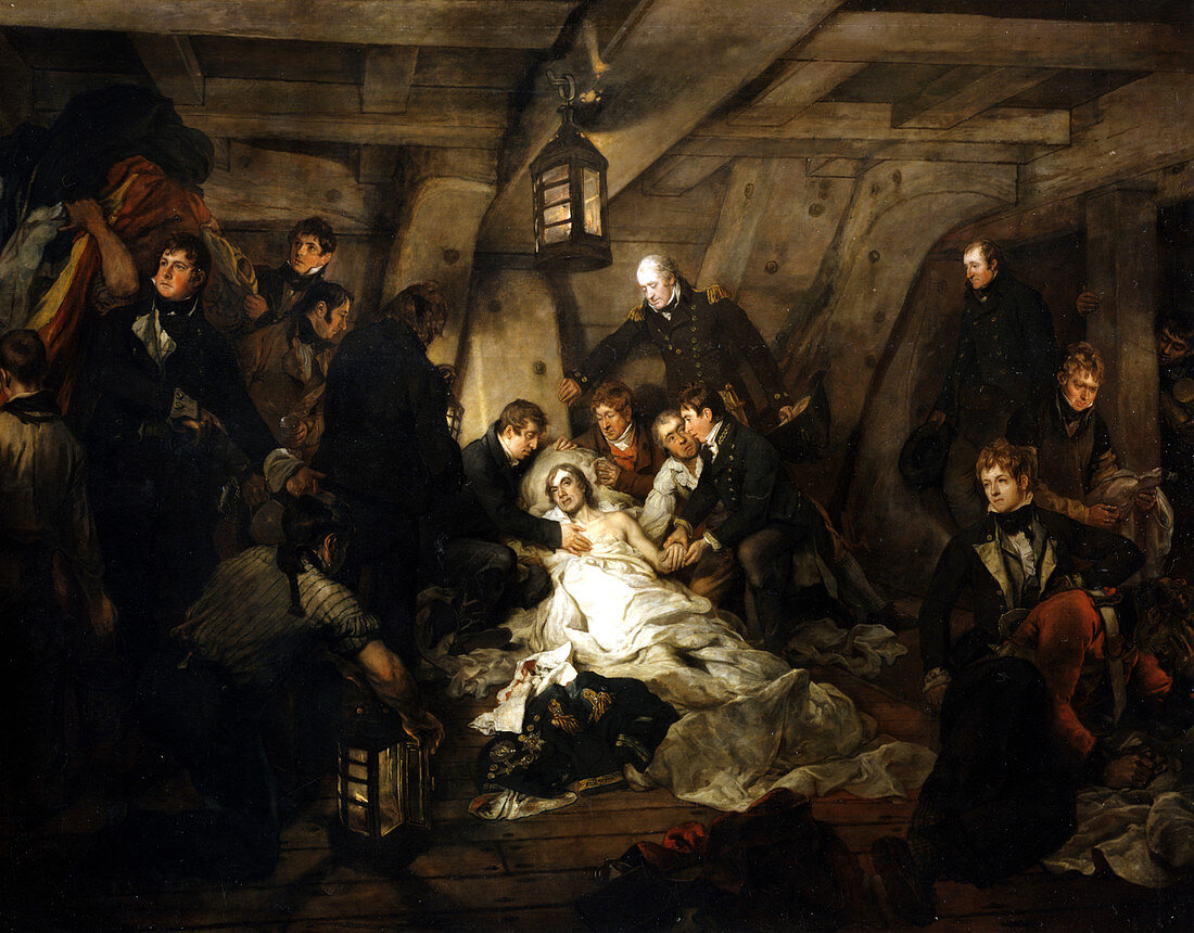 The death of Admiral Lord Nelson, 1805
