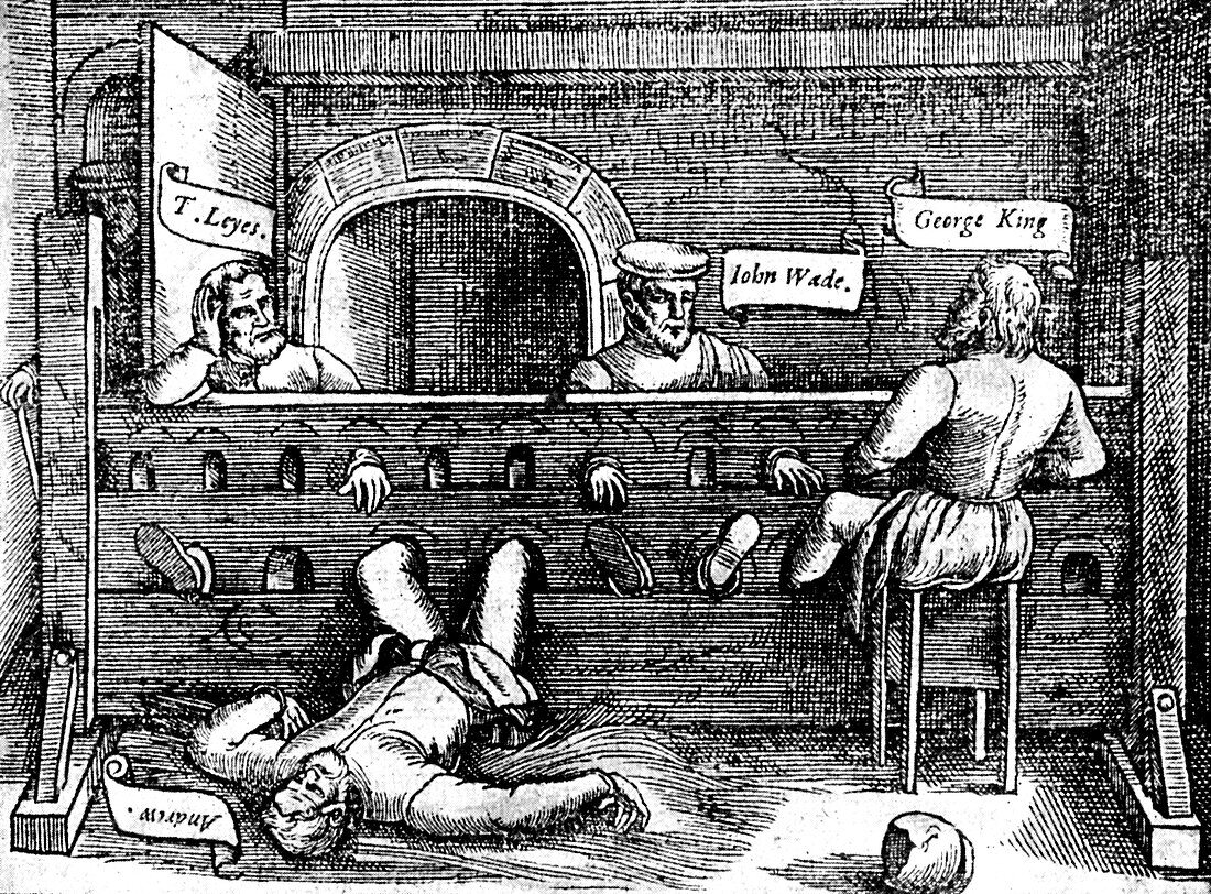 Prisoners in the Lollards' Tower, 1550s