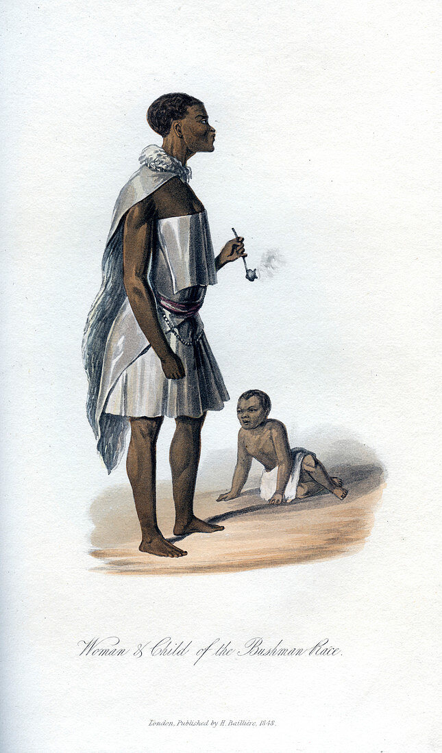 Woman & Child of the Bushman Race', 1848