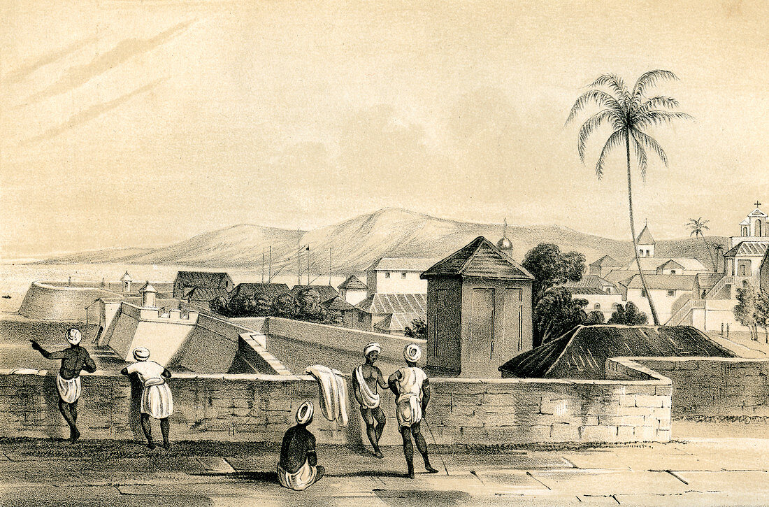 Goa, from the Upper Curtain', India, 1847