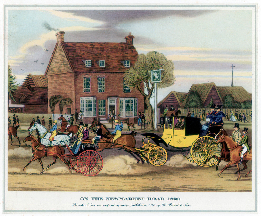 On the Newmarket Road, 1820'