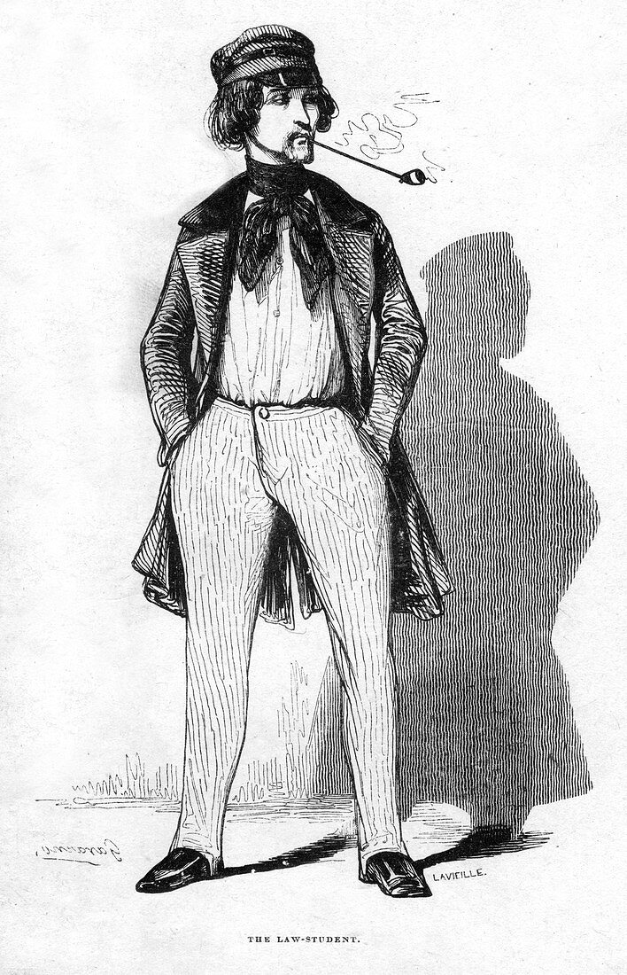 The law student, 19th century