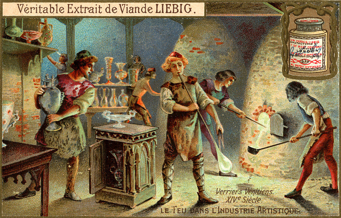 Glassmakers in the 14th century
