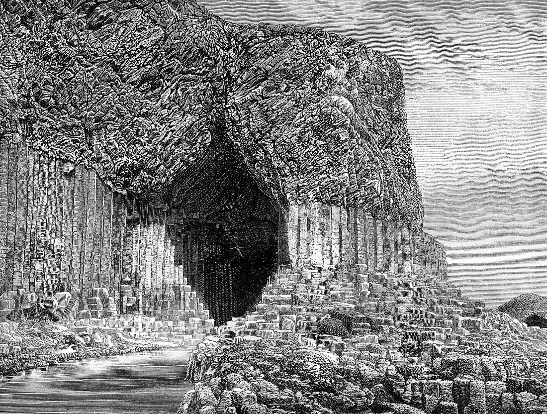 Fingal's Cave, Island of Staffa, Scotland, 19th century