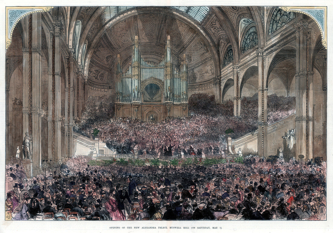 Opening of Alexandra Palace, Muswell Hill, 1st May 1875