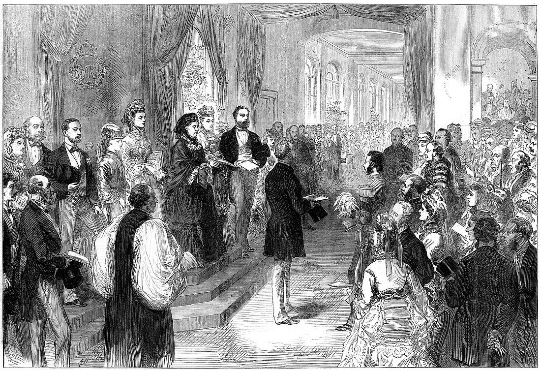 Queen Victoria opening St Thomas' Hospital, London, 1871
