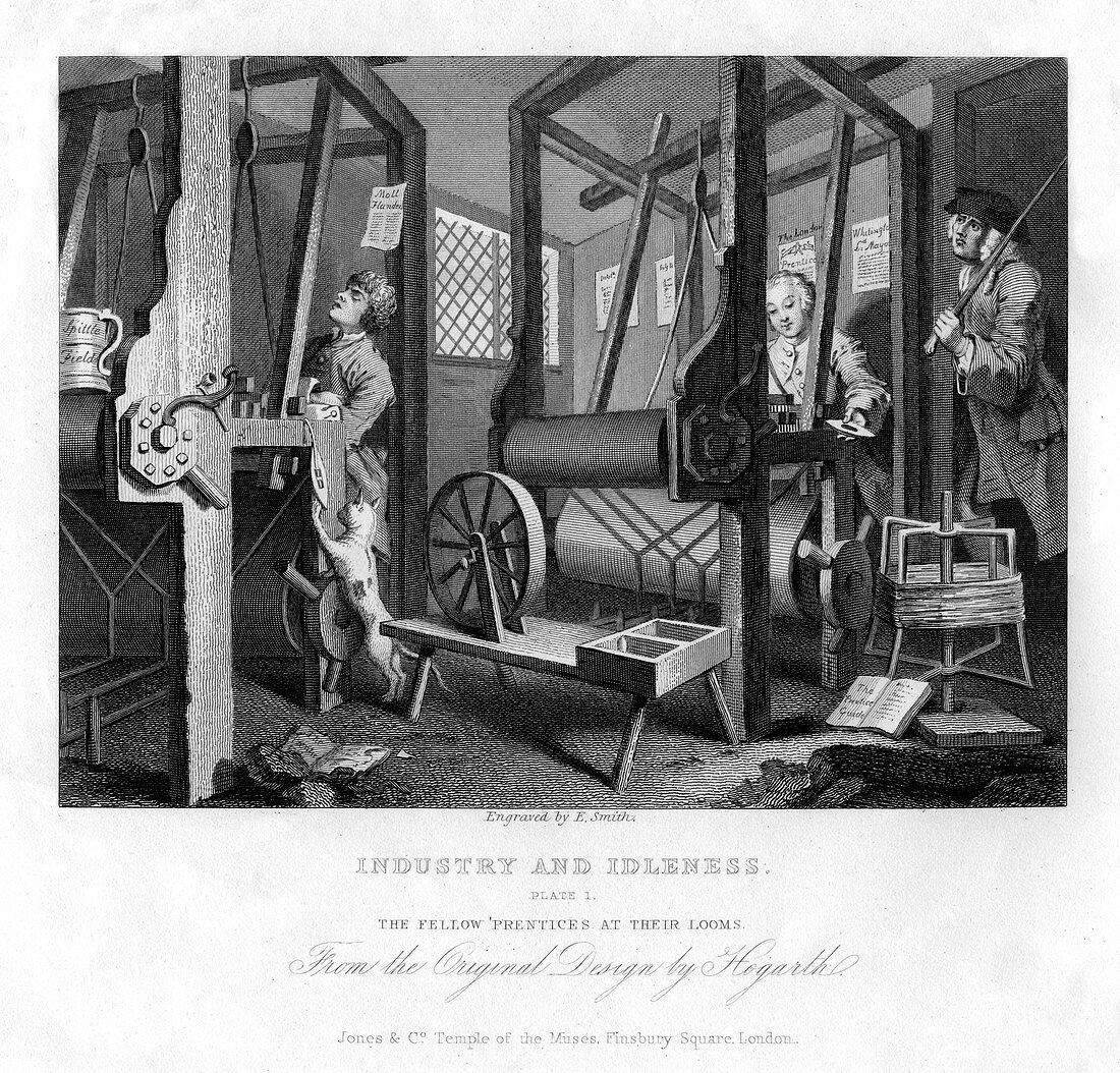 The fellow 'prentices at their looms', 1833