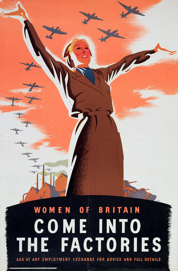 Women of Britain Come into the Factories', c1940