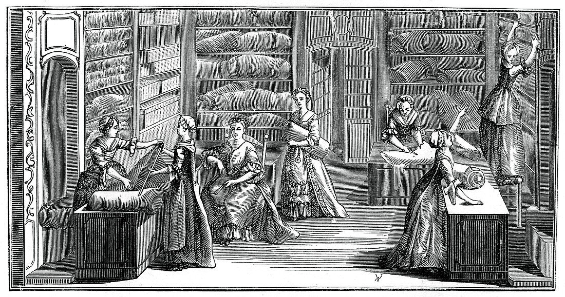 Fabric Shop, (1885)