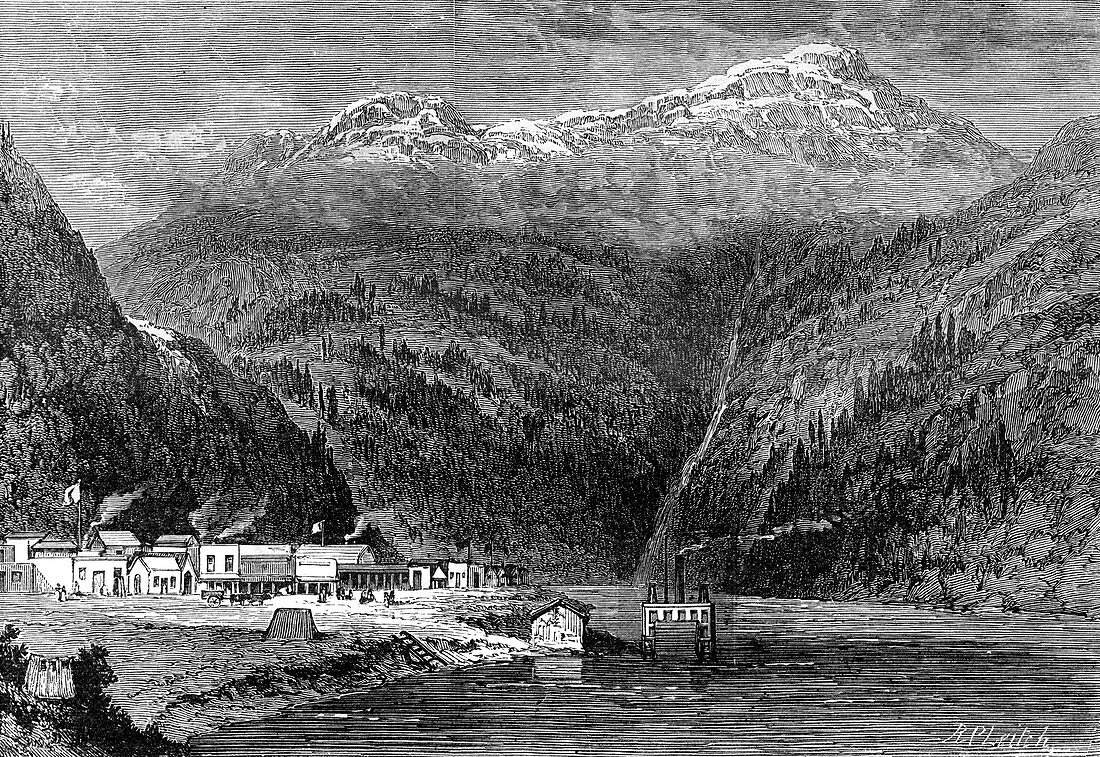The Fraser River, British Columbia, Canada, 19th century
