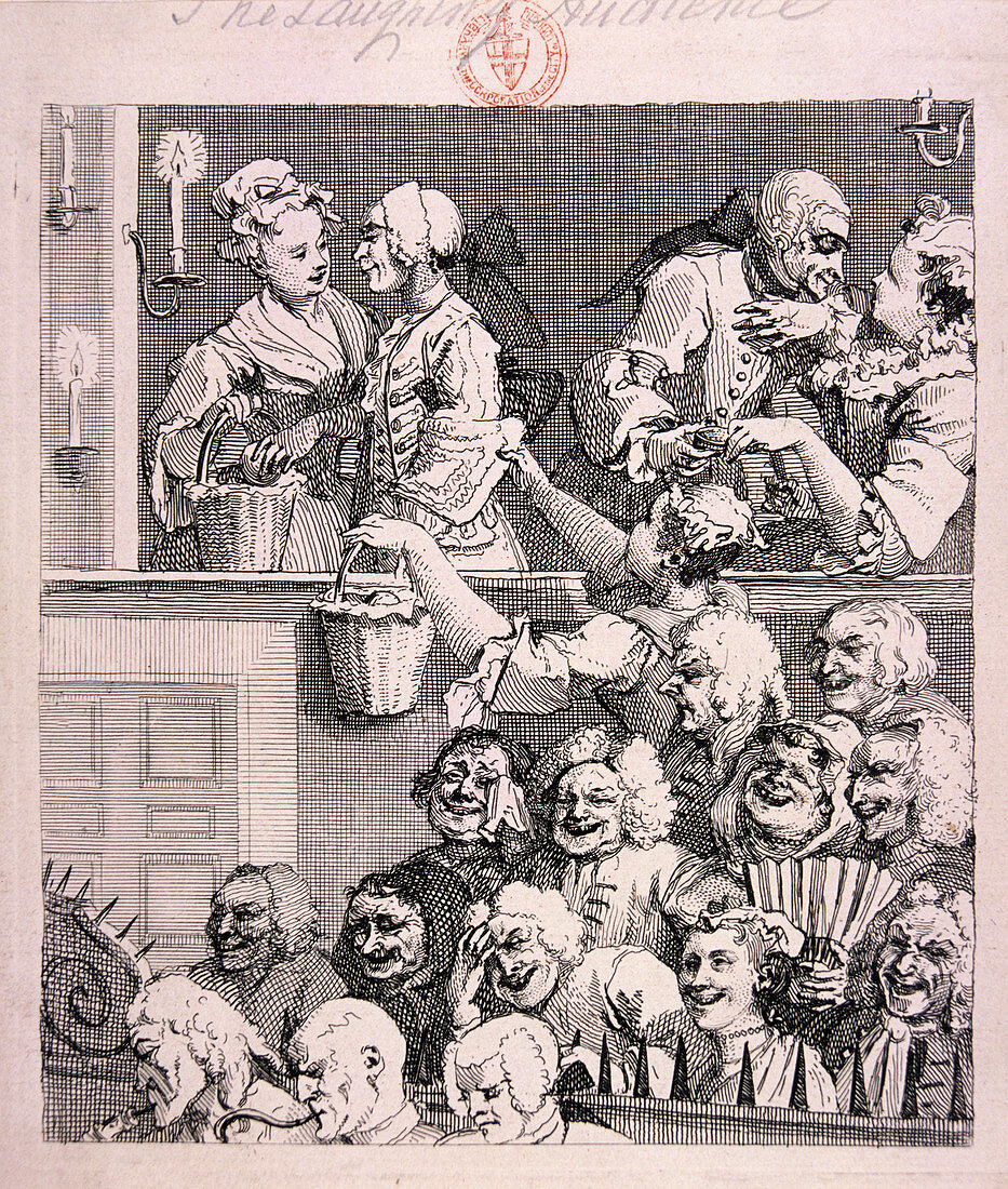 The laughing audience', 1733