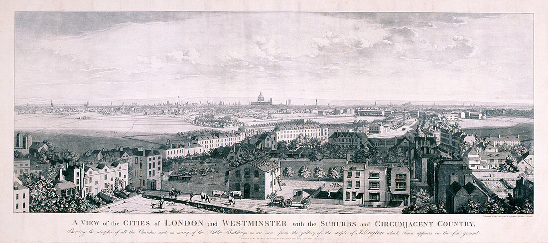 View of London from Islington, 1789