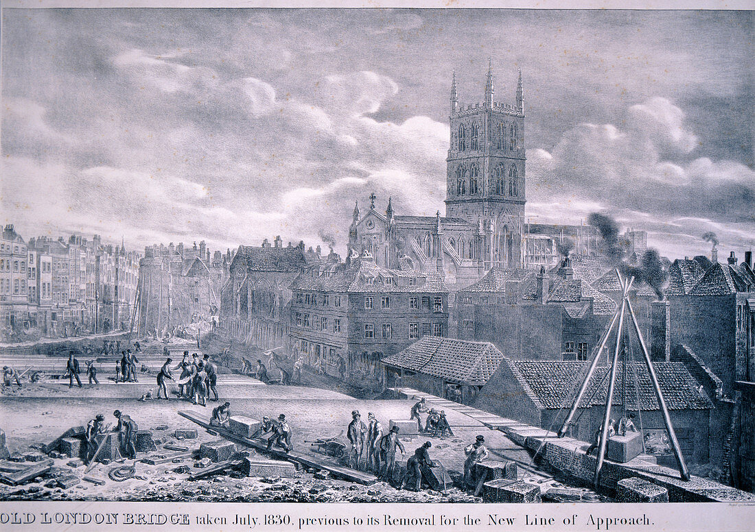 Southwark Cathedral, London, 1830