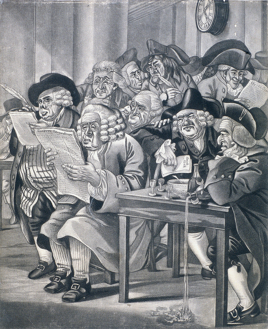 Stockjobbers at the Stock Exchange, London, c1795