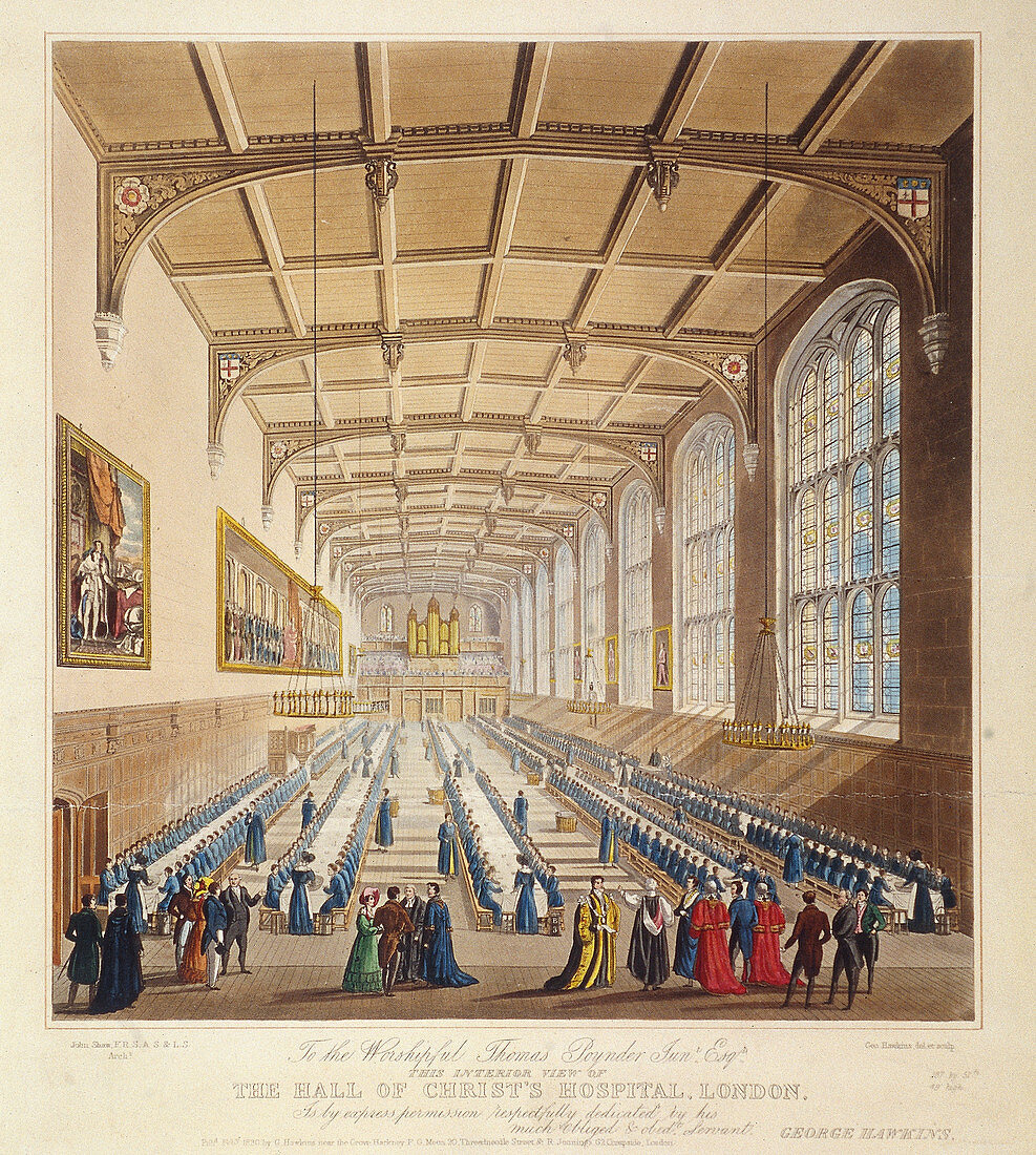 Christ's Hospital, London, 1830