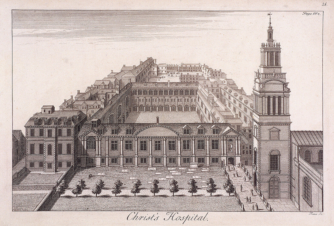 Christ's Hospital, London, c1740