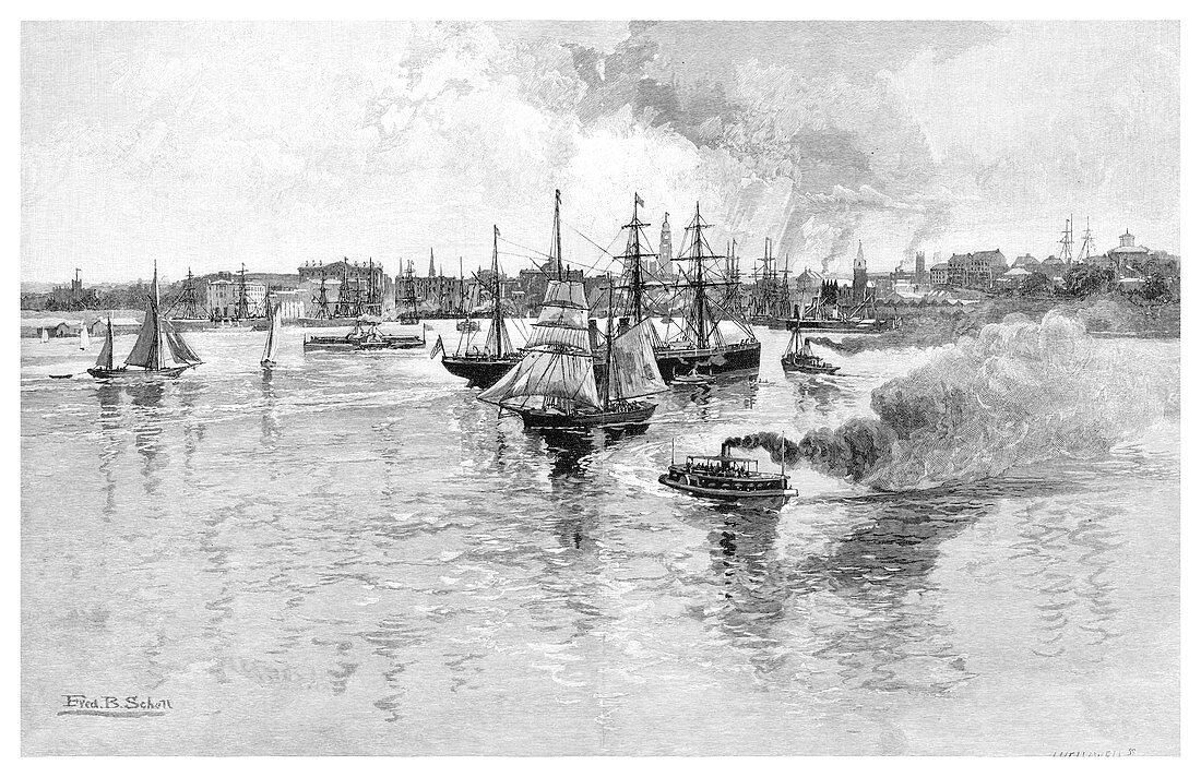 Circular Quay, New South Wales, Australia, 1886
