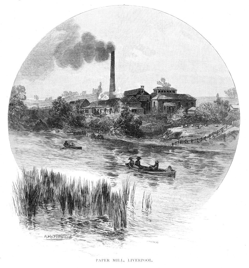 Paper Mill, Liverpool, New South Wales, Australia, 1886