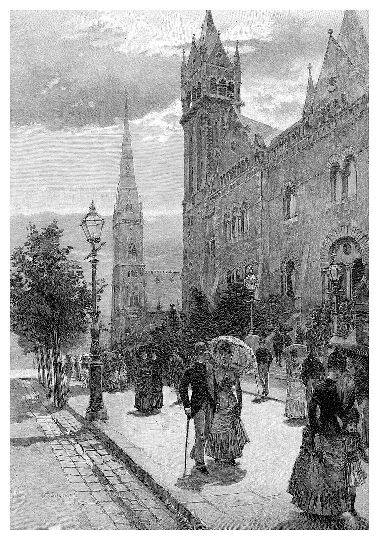 Collins Street East, Melbourne, Australia, 1886
