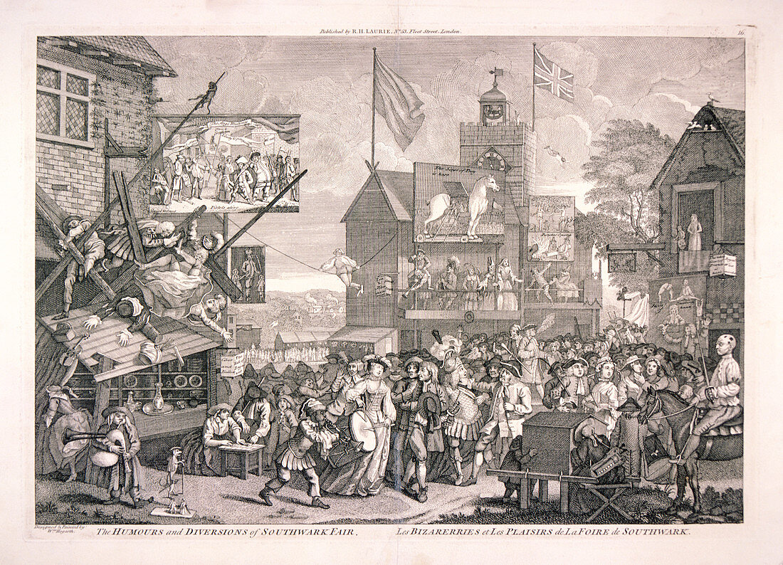 The humours and diversions of Southwark Fair', London, 1733