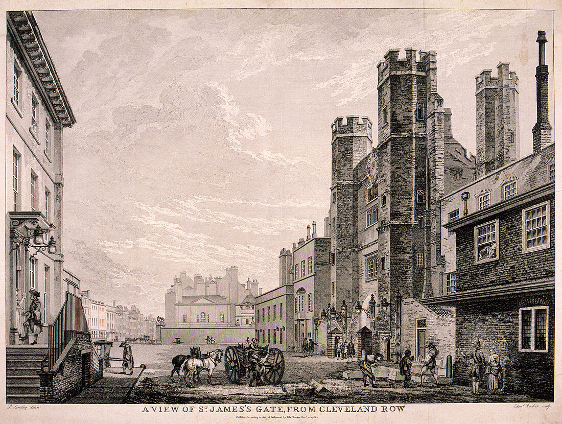 St James's Gate leading to St James's Palace, London, 1766