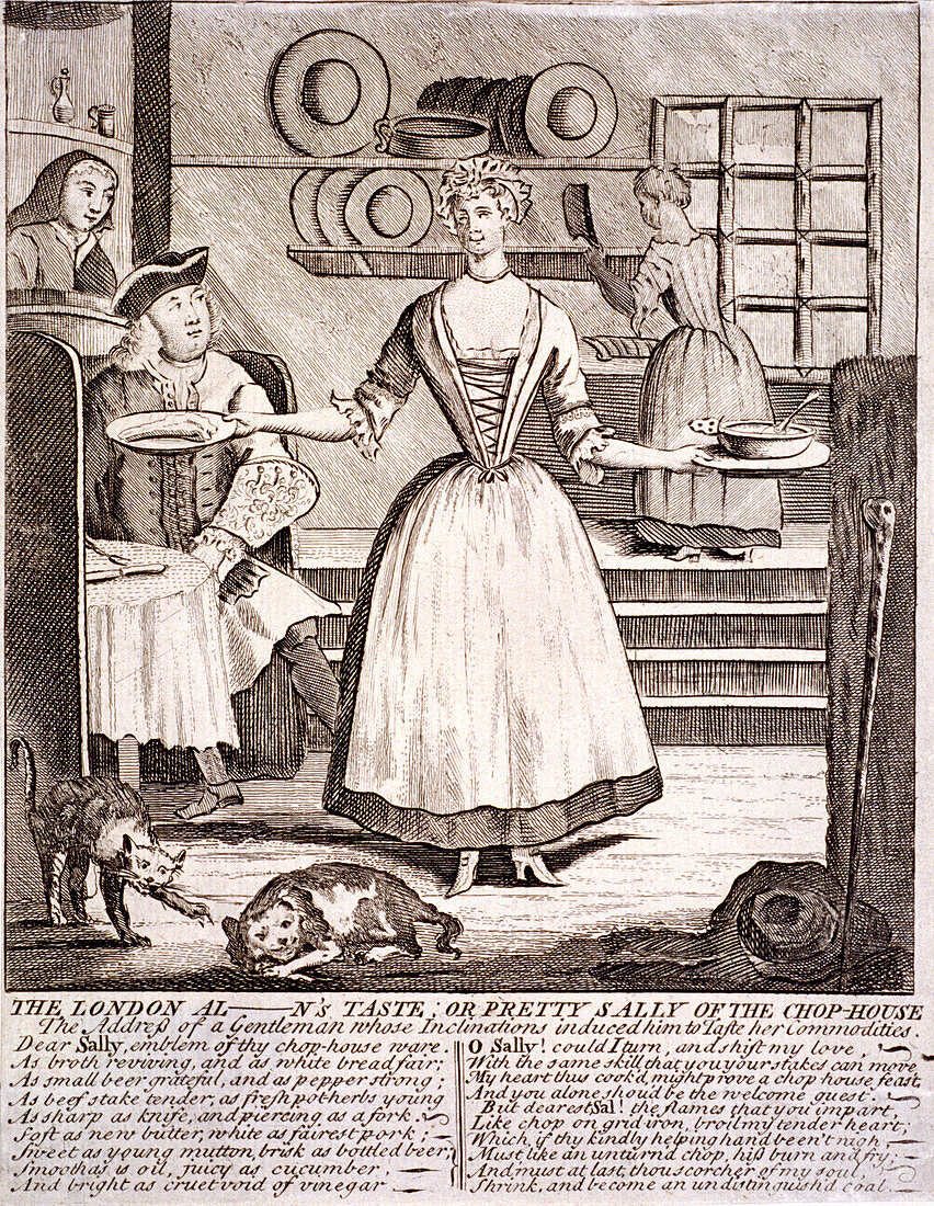 Pretty Sally of the chop-house, 1750