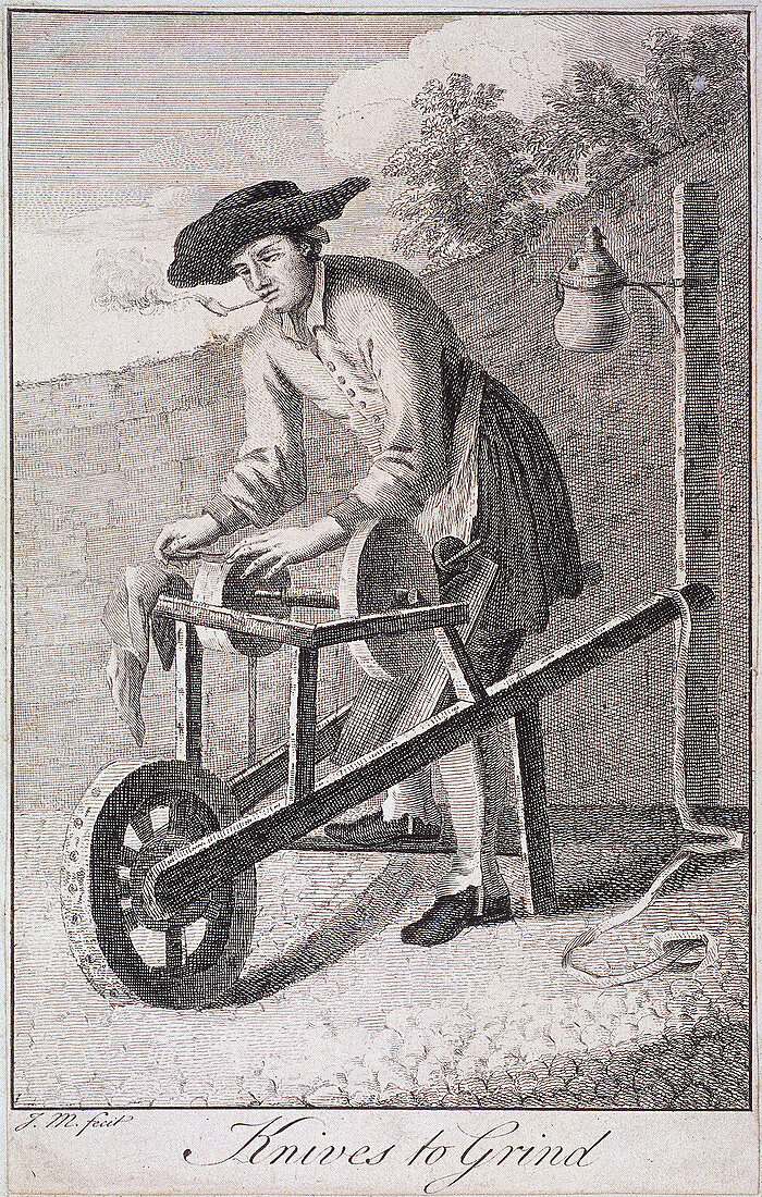 Knives to Grind', Cries of London, c1750
