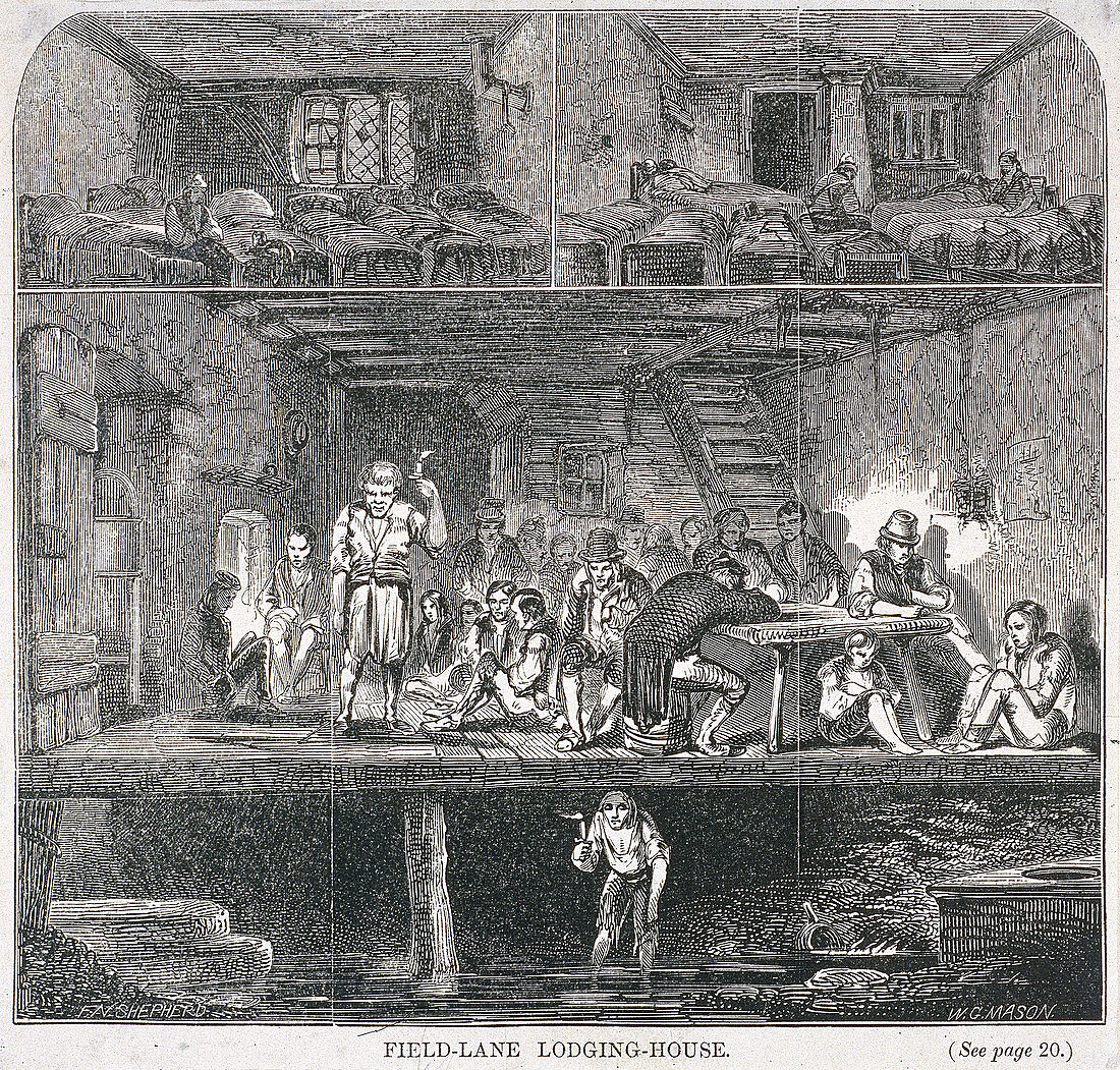 Field Lane Lodging House, London, 1847