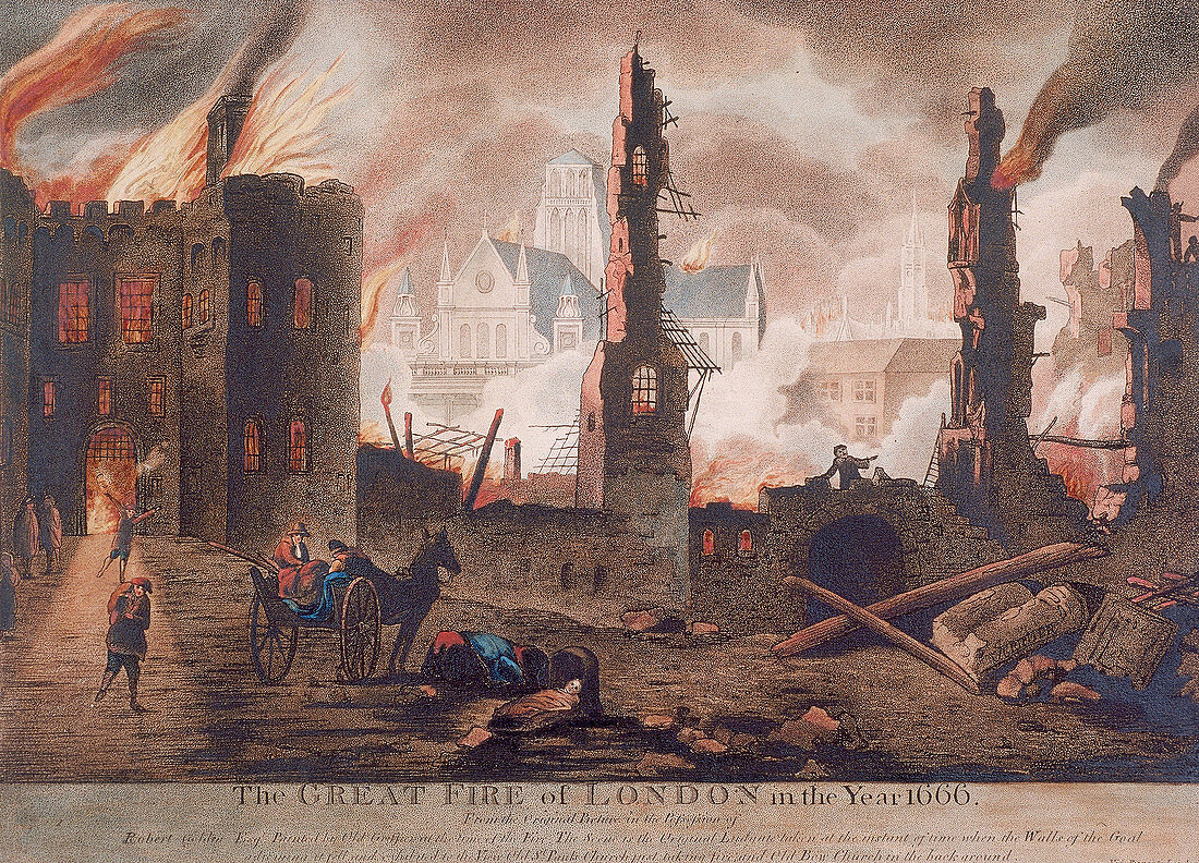 Ludgate, Great Fire of London, London, 1792