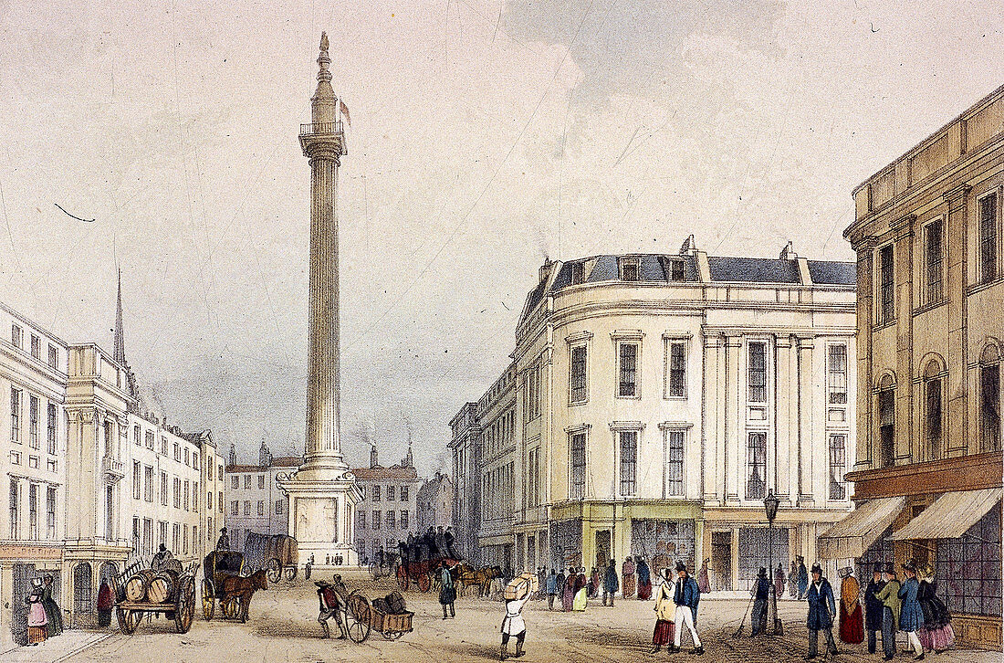 Monument, London, c1855