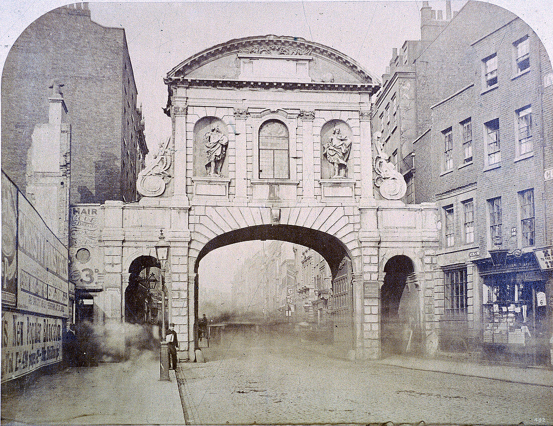 Temple Bar, London, c1865