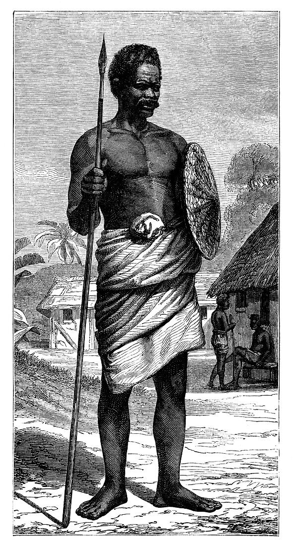 Malagasy Warrior', 19th century
