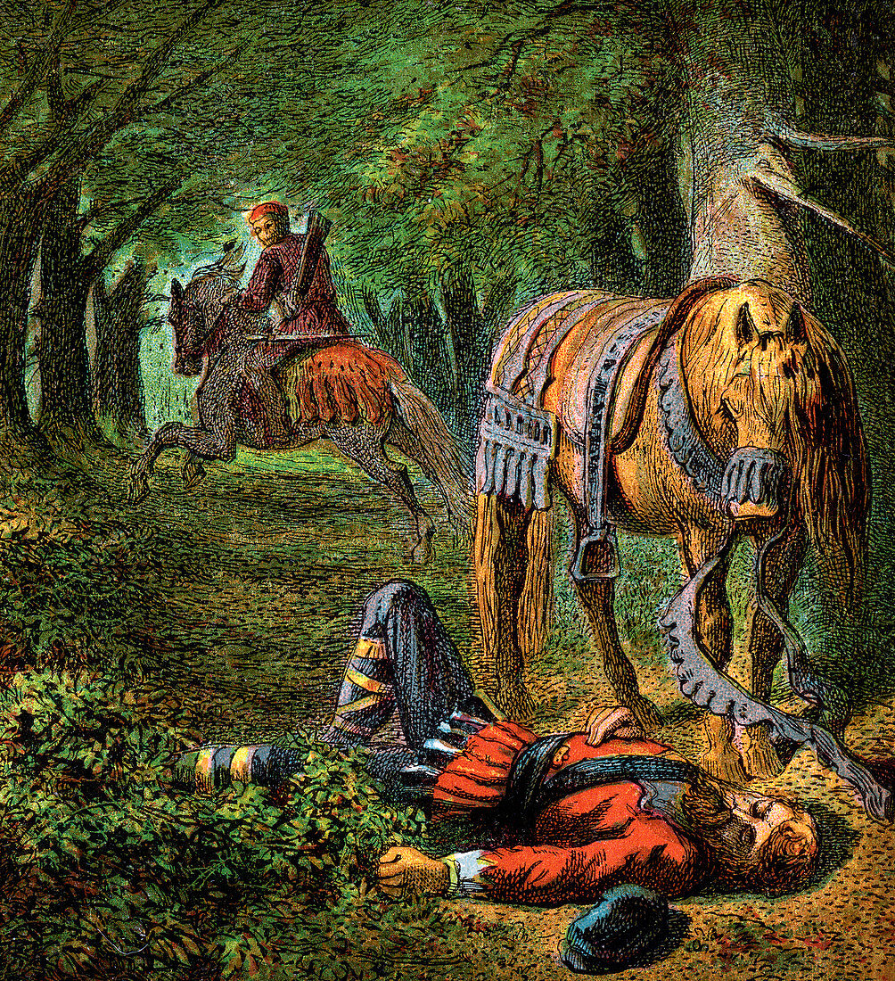 Death Of William The Second', 1100, (c1850)