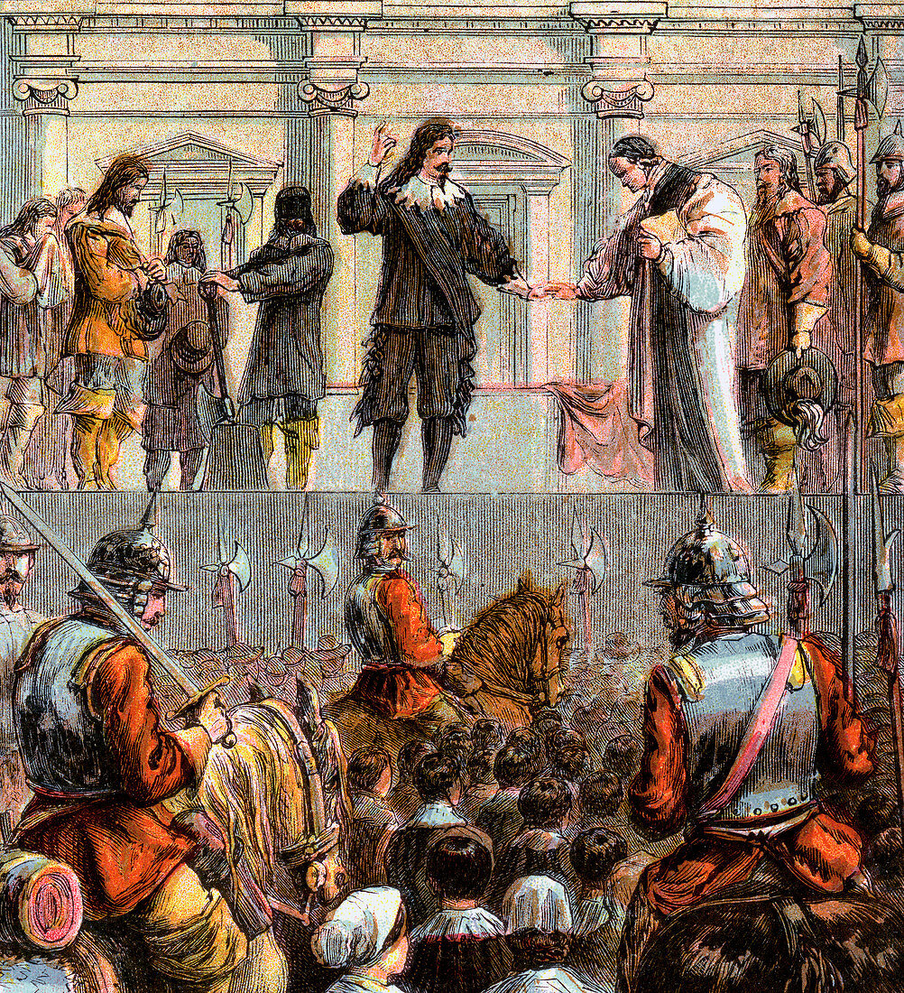 Execution Of Charles I, 1649', (c1850)
