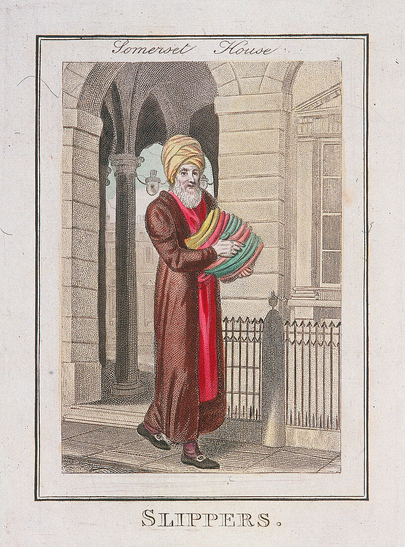 Slippers', Cries of London, 1804