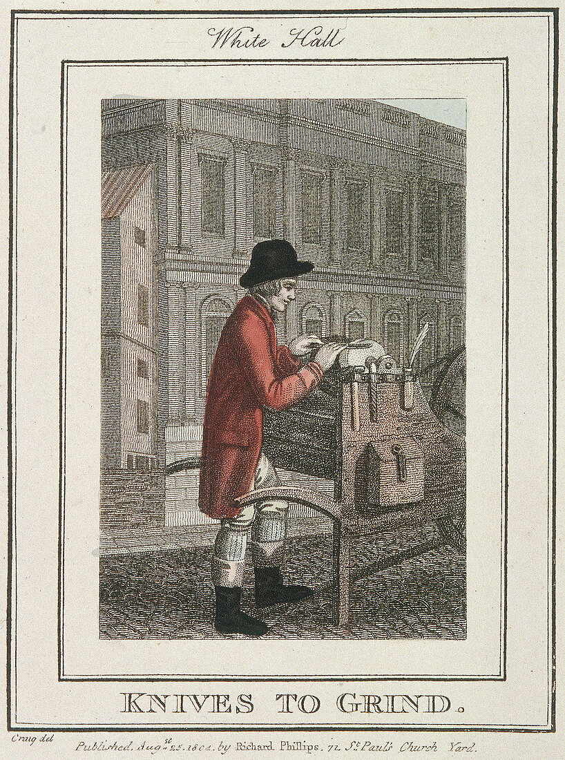 Knives to Grind', Cries of London, 1804