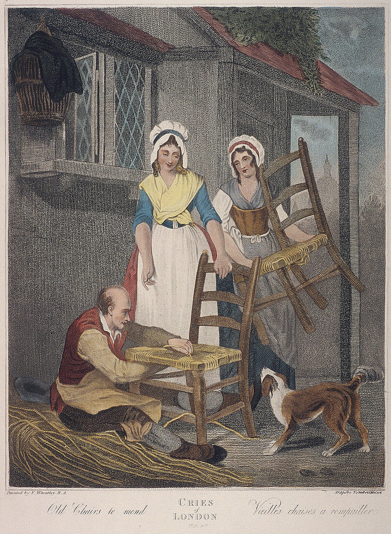 Old Chairs to mend', Cries of London, c1870